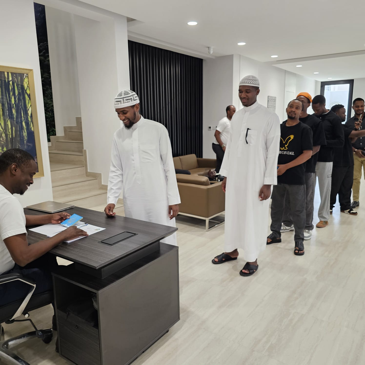 A long queue was witnessed at the Embassy of Rwanda in Riyadh, Saudi Arabia, as Rwandans turned out in large numbers to exercise their civic duty.