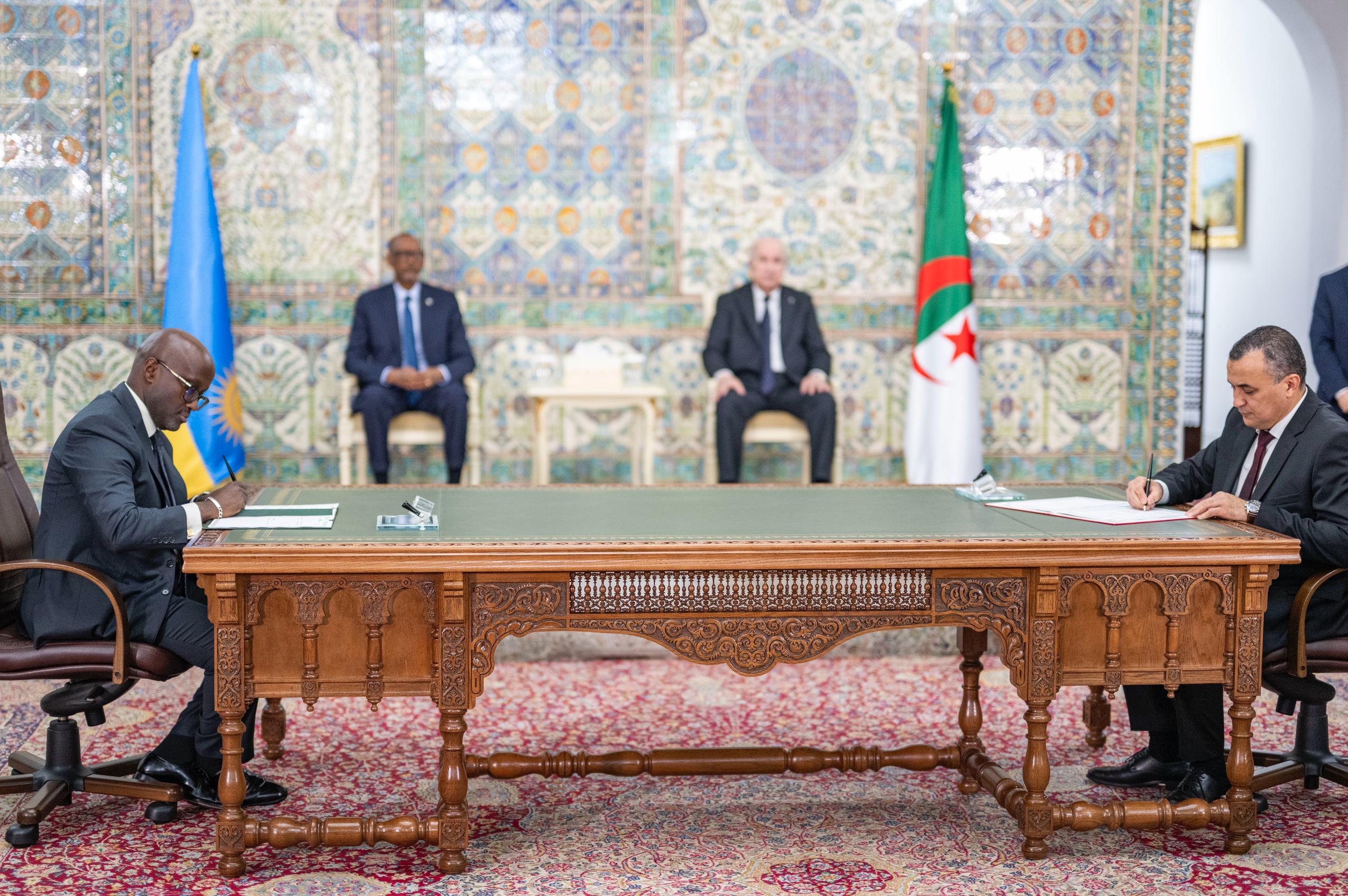 Rwanda and Algeria signed 12 bilateral agreements aimed at strengthening cooperation across multiple sectors, as President Paul Kagame began a two-day official visit on Tuesday, June 3.
