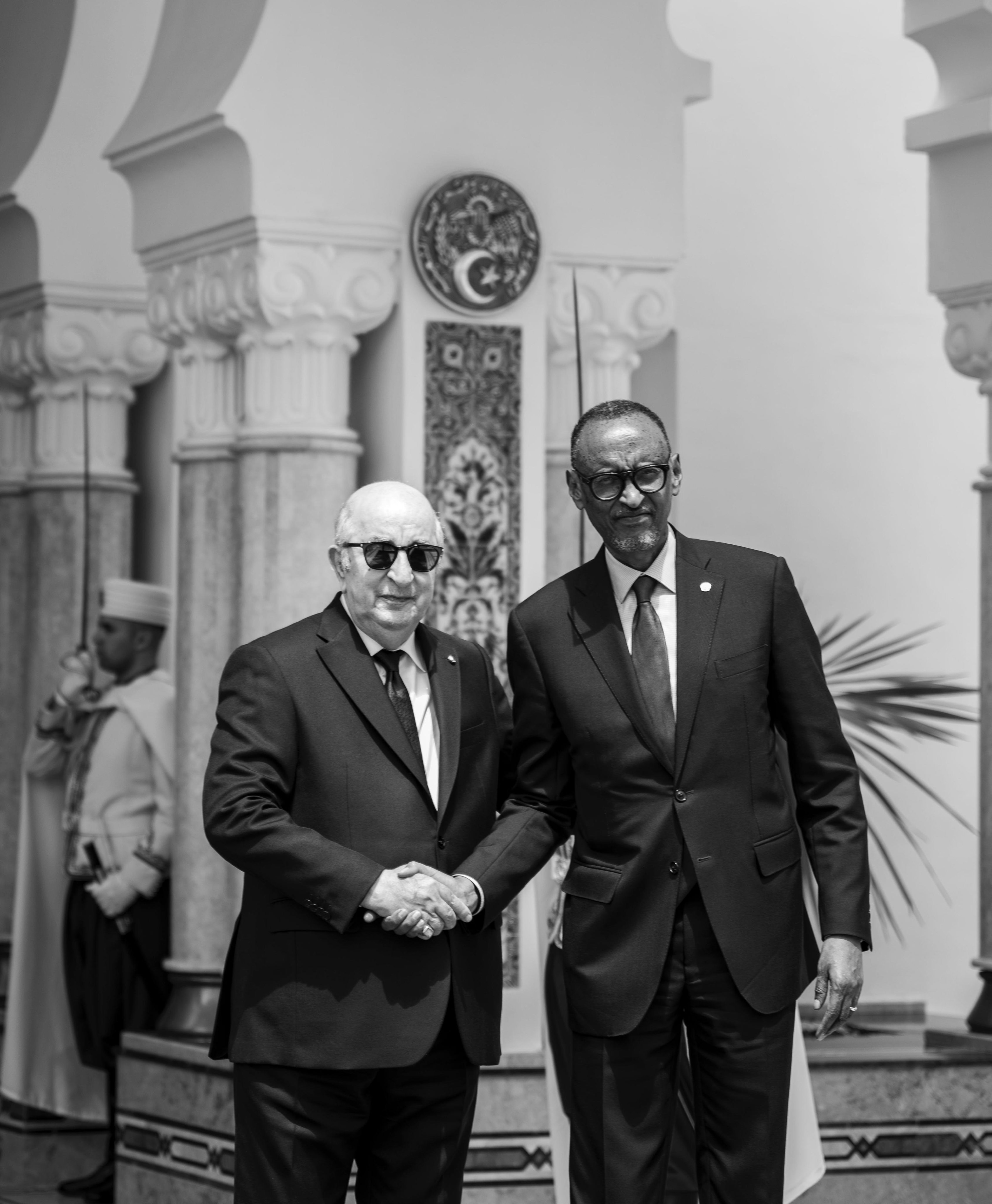 President Kagame was warmly received by President Tebboune as he began his two -day official visit.