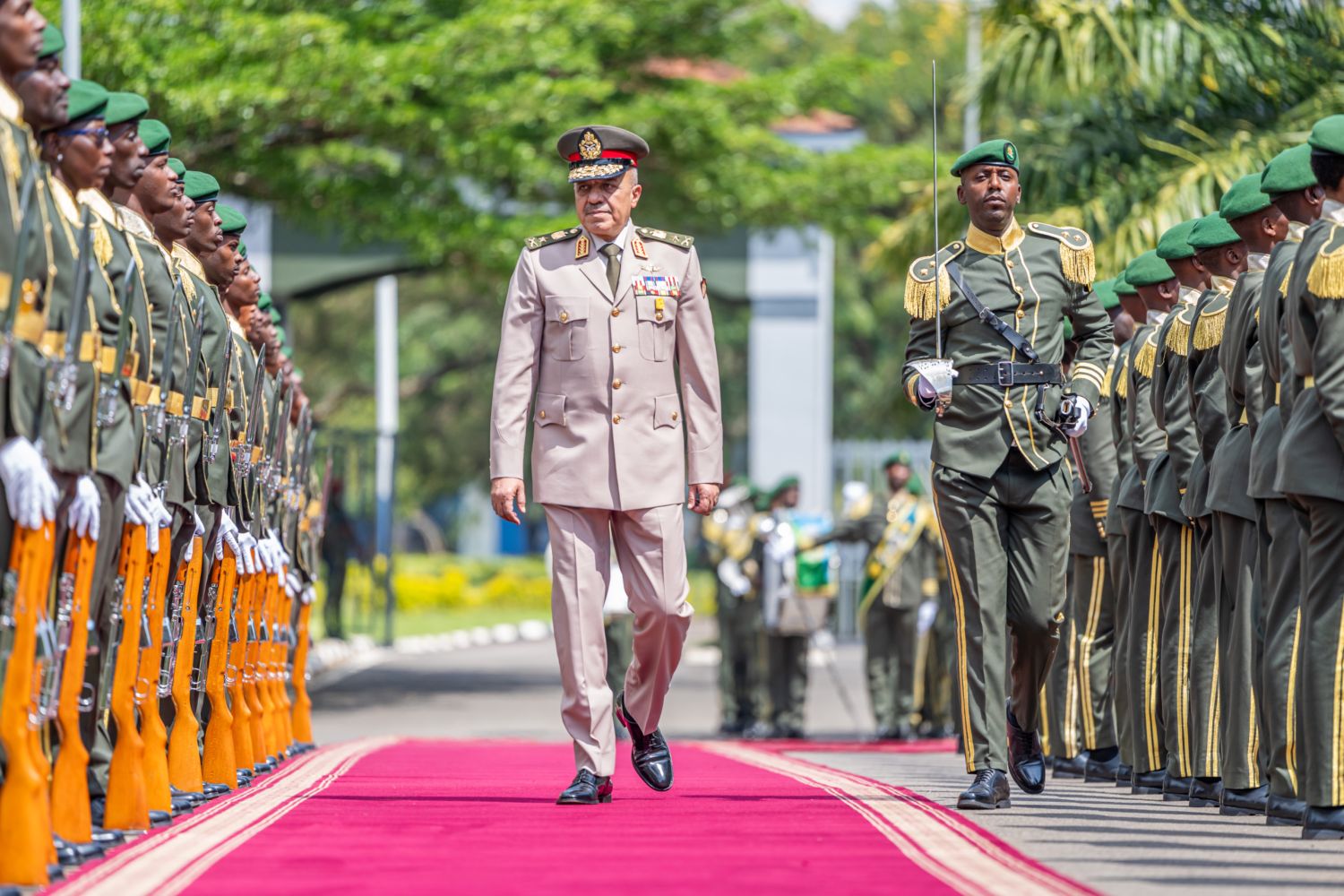 Lieutenant General Ahmed Fathi Ibrahim Khalifa is on a three-day official visit to Rwanda.
