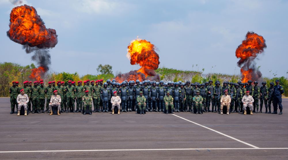 The officers received their training at the Rwanda Military Academy GAKO, in a partnership between RDF and Qatar Armed Forces.