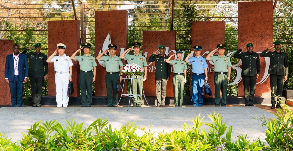 The delegation paid respects to the victims of the 1994 Genocide against the Tutsi at Kigali Genocide Memorial on Wednesday. 