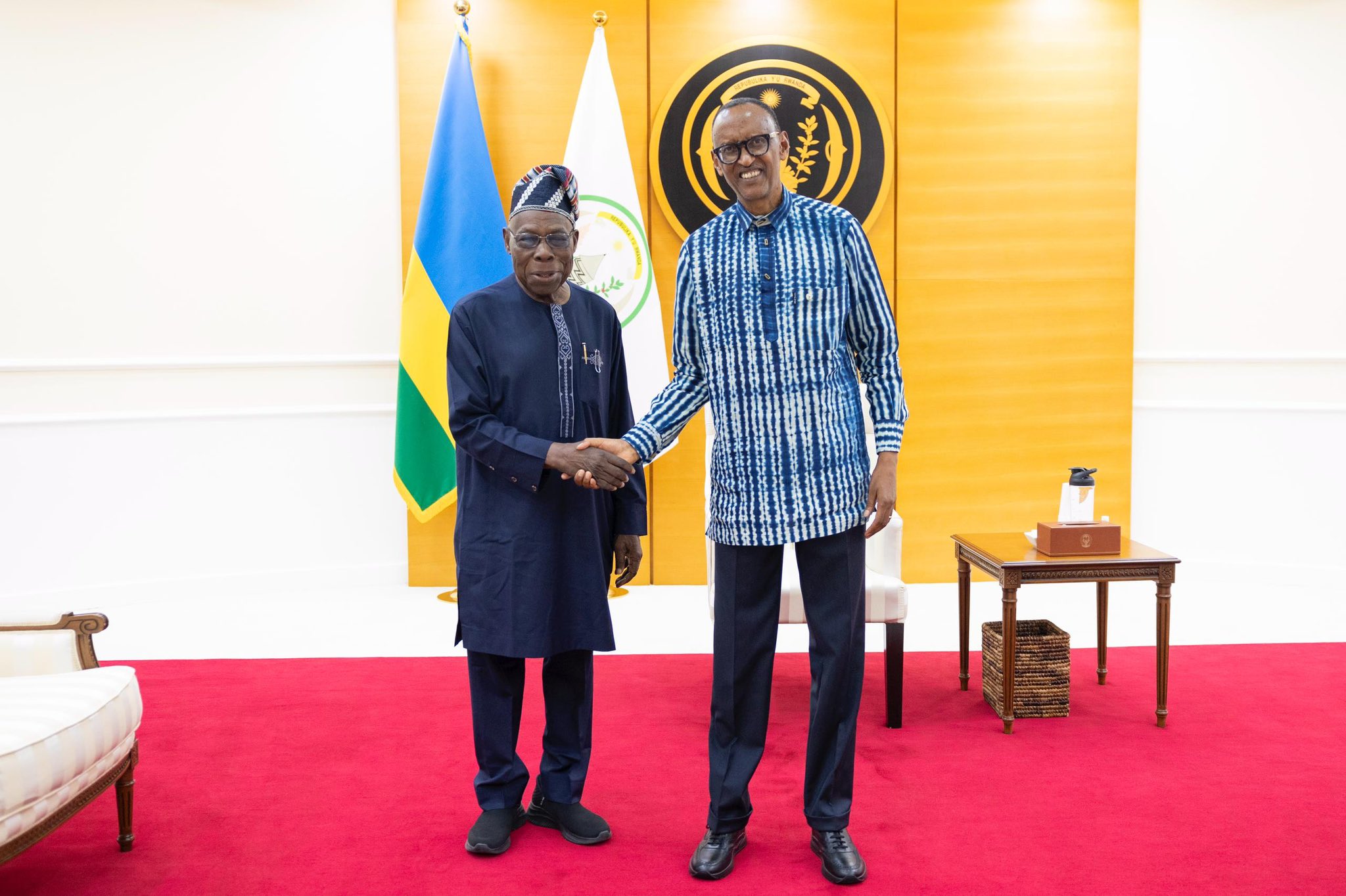 President Paul Kagame on Tuesday received former Nigerian President Olusegun Obasanjo for wide-ranging discussions focused on regional security and key continental issues.