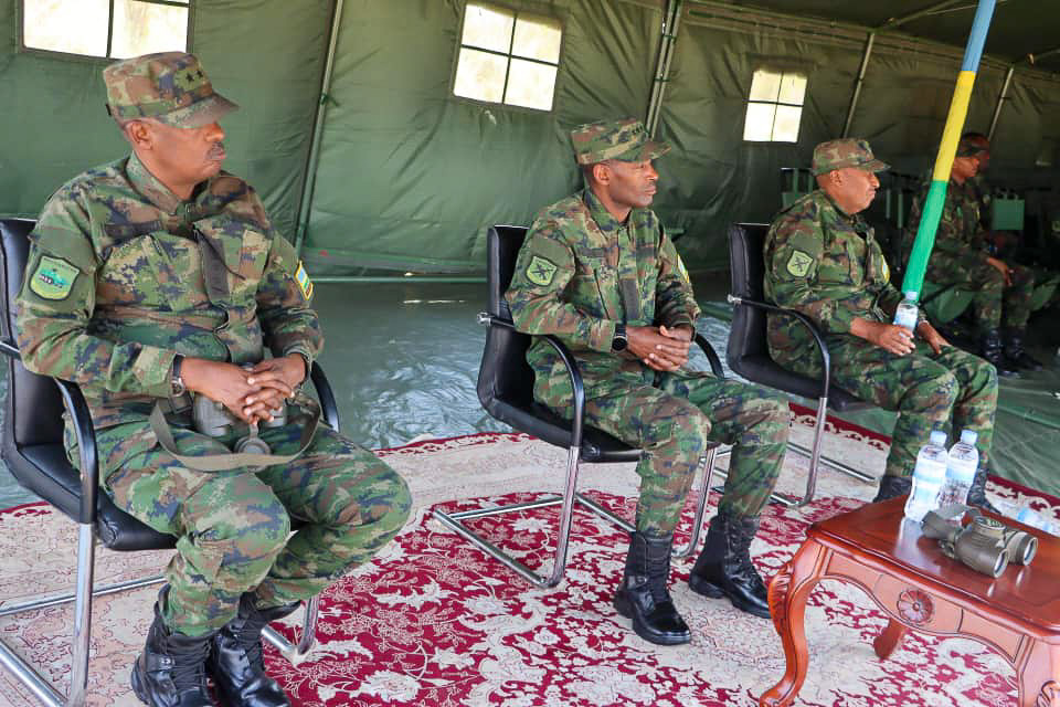 The pass-out ceremony was presided over by RDF Chief of Defence Staff Gen MK Mubarakh.