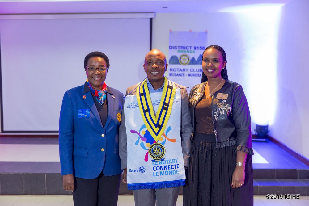 Governor Anna Kemajou, Uwineza Patrick and Rugera Jeannette