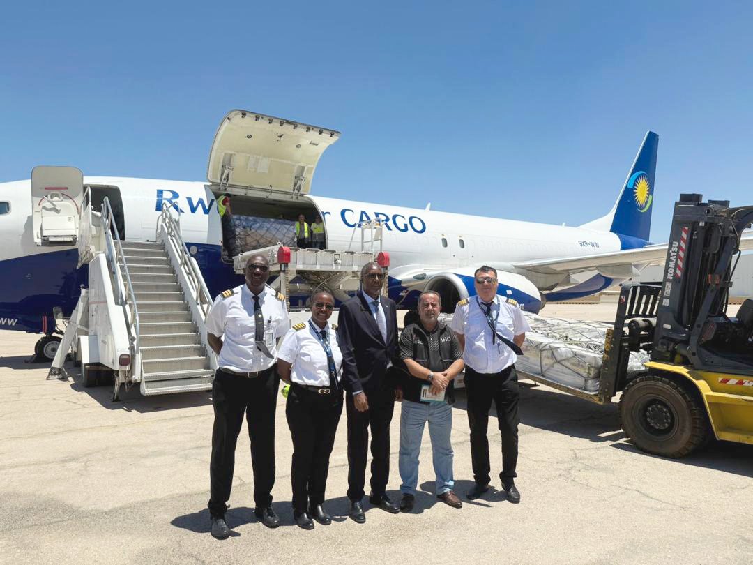 In partnership with the Hashemite Kingdom of Jordan, Rwanda this week dispatched over 40 tons of essential foodstuffs and medical supplies to support civilians affected by the protracted conflict.