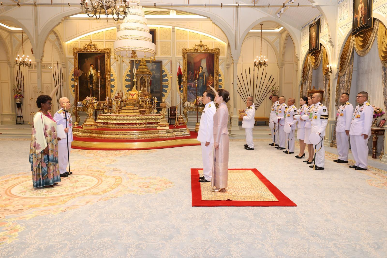 Ambassador Claire Mukasine presented her Letters of Credence to King Maha Vajiralongkorn Phra Vajiraklaochaoyuhua (Rama X) on July 20, 2025.