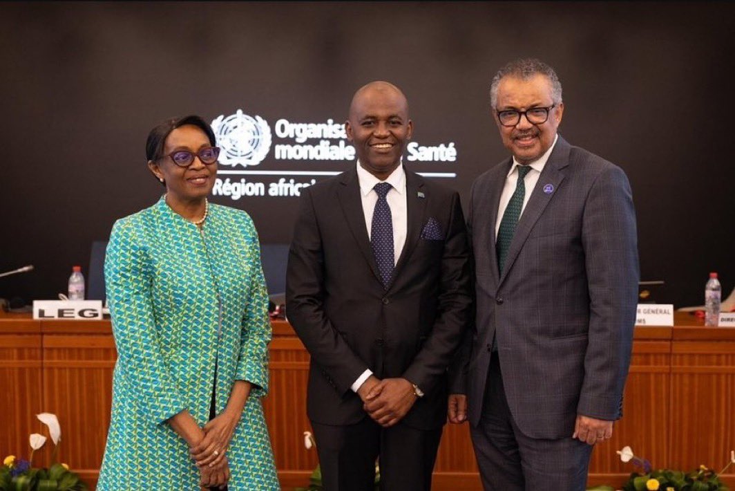 Tanzanian doctor Faustine Engelbert Ndugulile (center) has been nominated for appointment as the next Director of the World Health Organization (WHO) African Region.