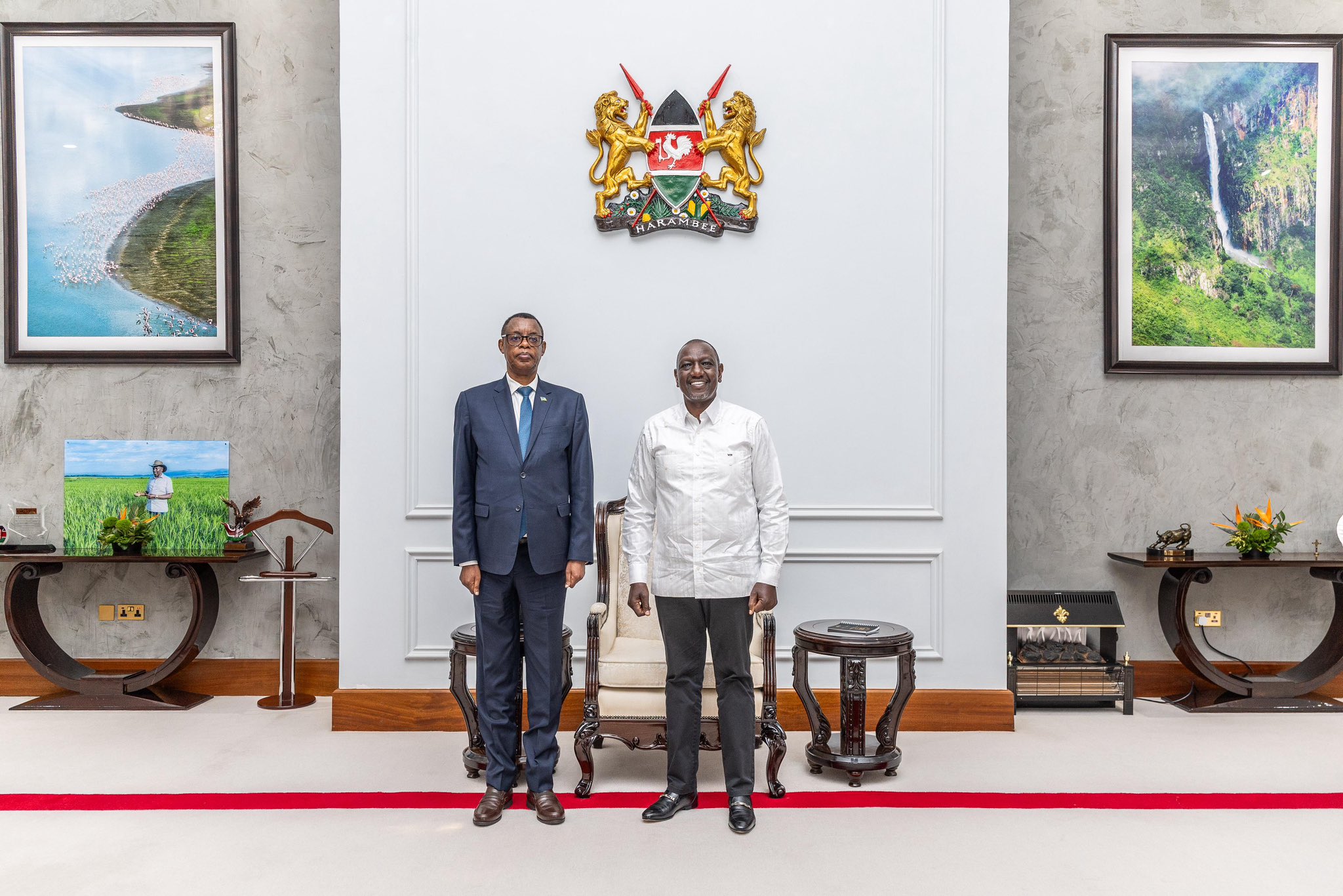 Kenyan President William Ruto on Thursday, July 17, 2025, hosted Rwanda’s Minister of State for Regional Integration, Gen (Rtd) James Kabarebe, at State House Nairobi, for talks aimed at strengthening bilateral cooperation between the two nations.