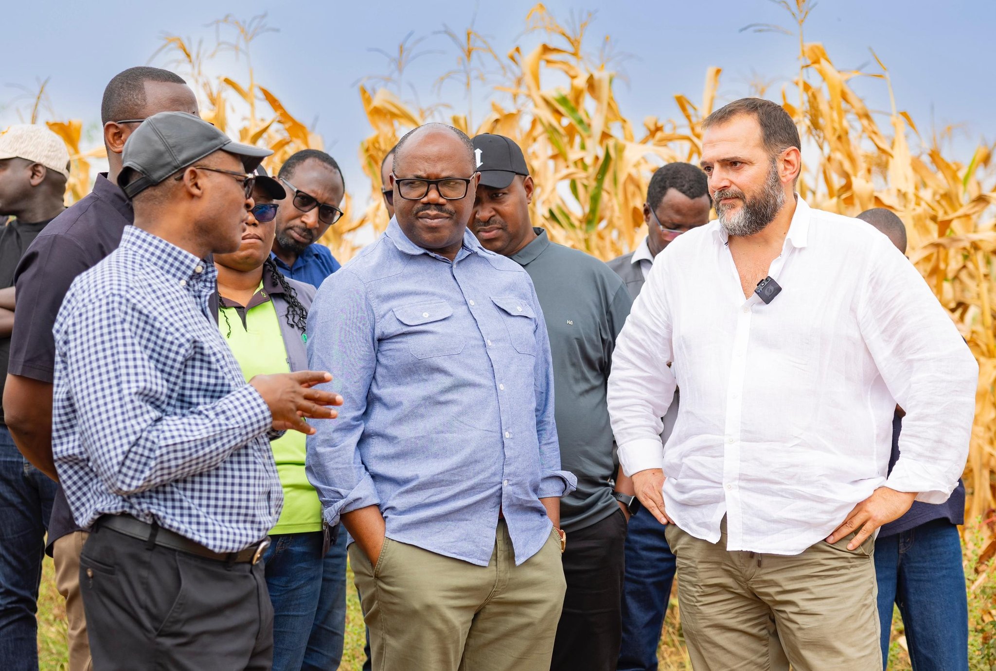 Prime Minister Dr Justin Nsengiyumva during a tour of the Gabiro Agribusiness Hub project in Nyagatare District on Saturday, August 9, 2025.