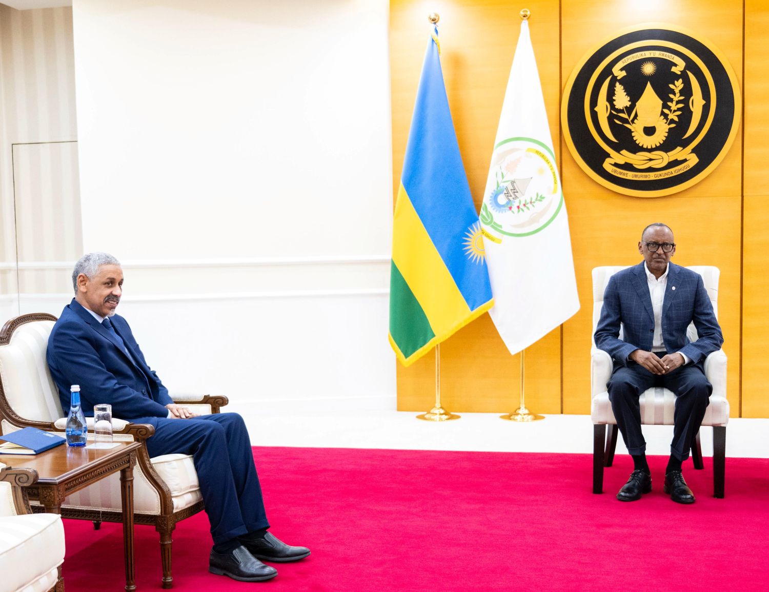 President Paul Kagame on Thursday afternoon held talks with Dr. Sidi Ould Tah, the newly elected President of the African Development Bank Group (AfDB), at Urugwiro Village.