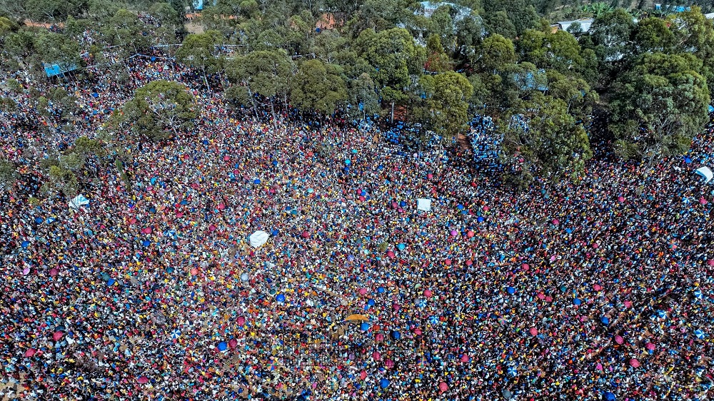Thousands of people gathered at Mugera Church to witness the elevation of the parish to a minor basilica.