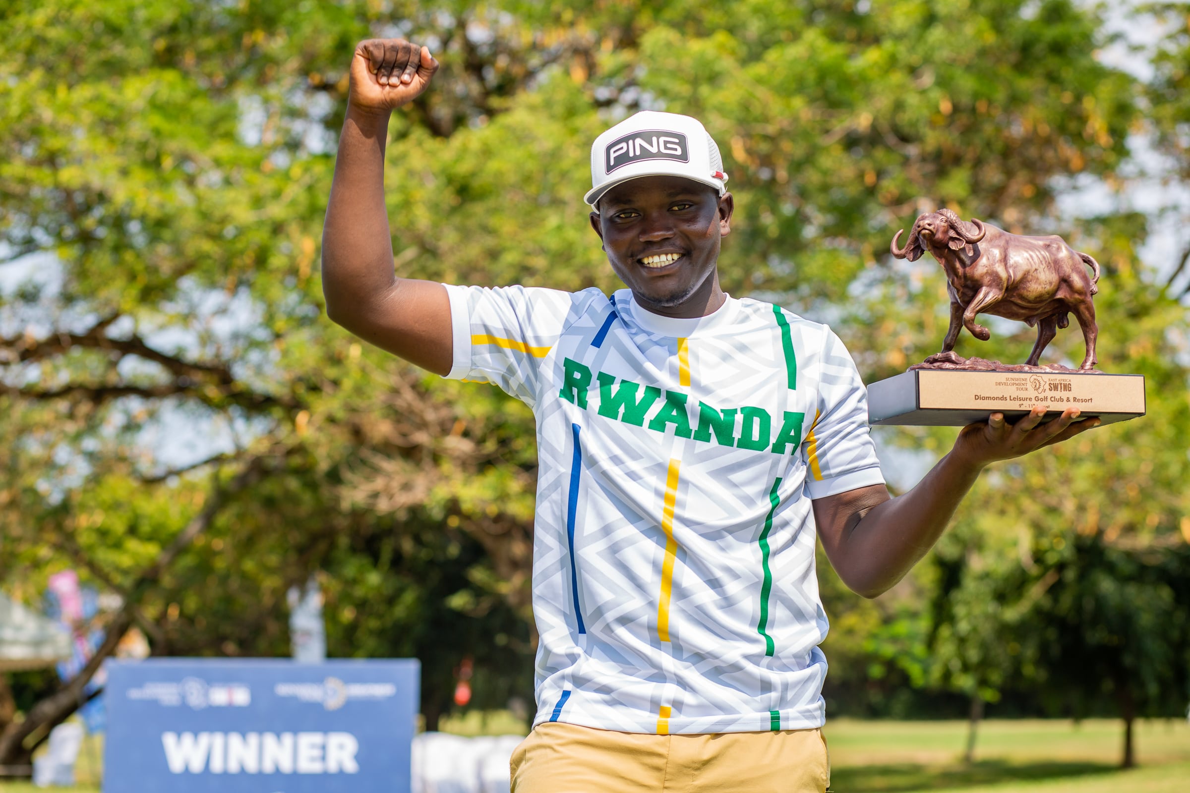 Celestin finished top of a competitive field of over 60 professional and amateur golfers from across Africa.