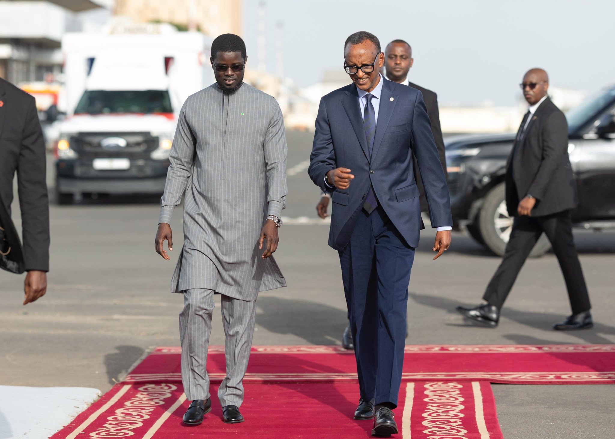 President Paul Kagame arrived in Dakar, Senegal, on Sunday, August 31, where he was received by President Bassirou Diomaye Faye.
