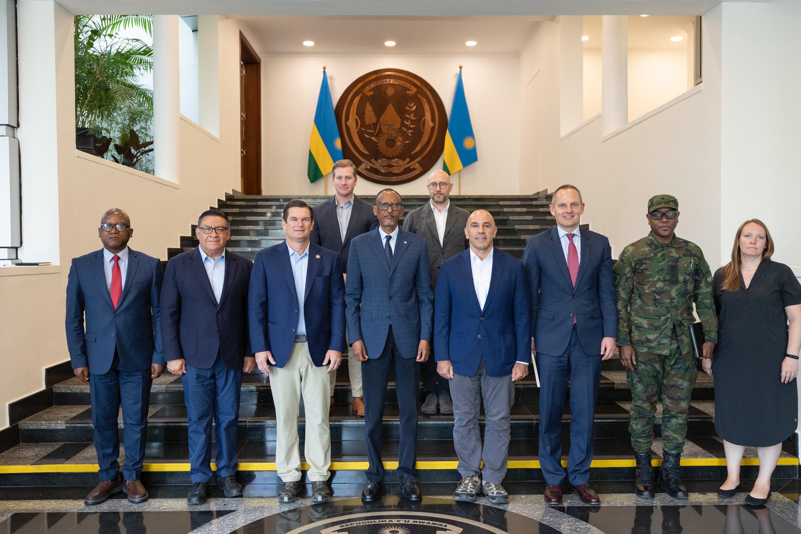 President Paul Kagame received a bipartisan U.S. Congressional delegation at Urugwiro Village in Kigali on August 26, 2025.