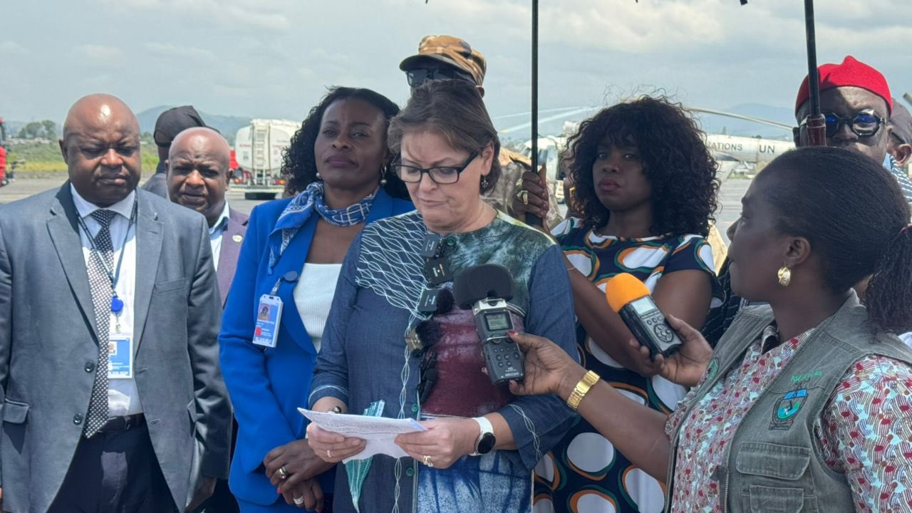Speaking after landing at Goma Airport, Ms. van de Perre highlighted the symbolic and operational significance of her visit, signalling the gradual reopening of the airport, which has remained closed since late January 2025.