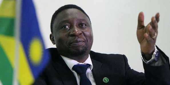 Frank Habineza, the president and presumed presidential flag bearer of the Green Party.