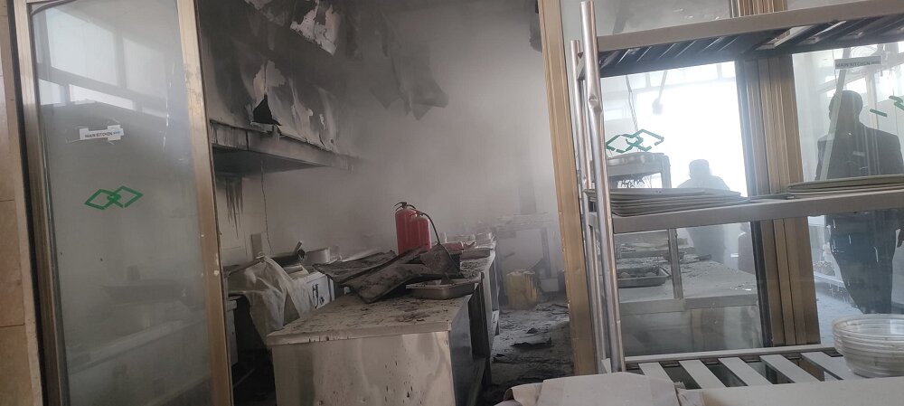 Firefighting equipment from the building were used to extinguish the fire.