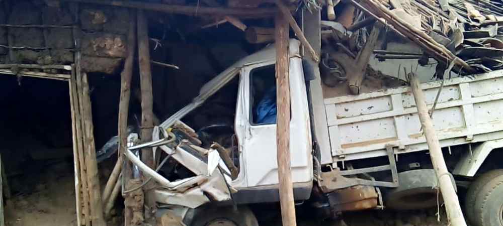 It is suspected that the driver might have experienced brake failure. 