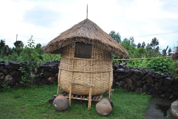 A granary reflecting Rwandans culture of storing harvested food.