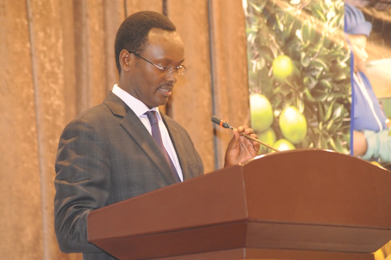 The permanent secretary in MINICOM, Emmanuel Hategeka