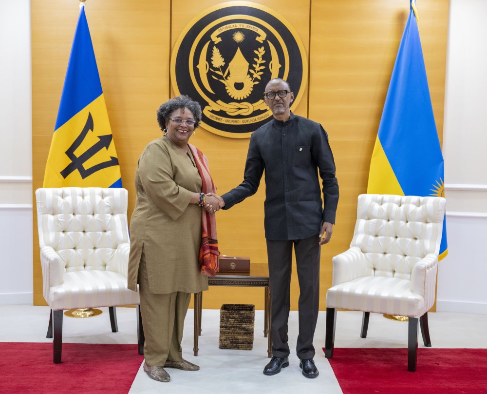 President Paul Kagame has congratulated Mia Amor Mottley on her re-election for a third term as Prime Minister of Barbados, reaffirming the strong ties between the two countries.