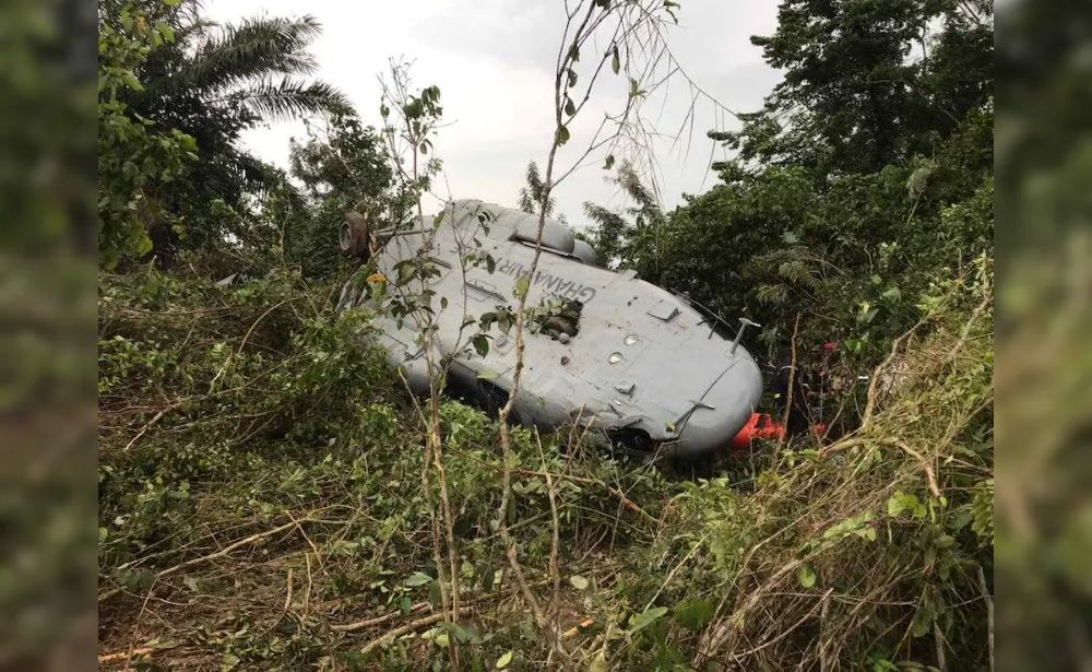 Three crew members onboard were also confirmed dead in the helicopter crash.
