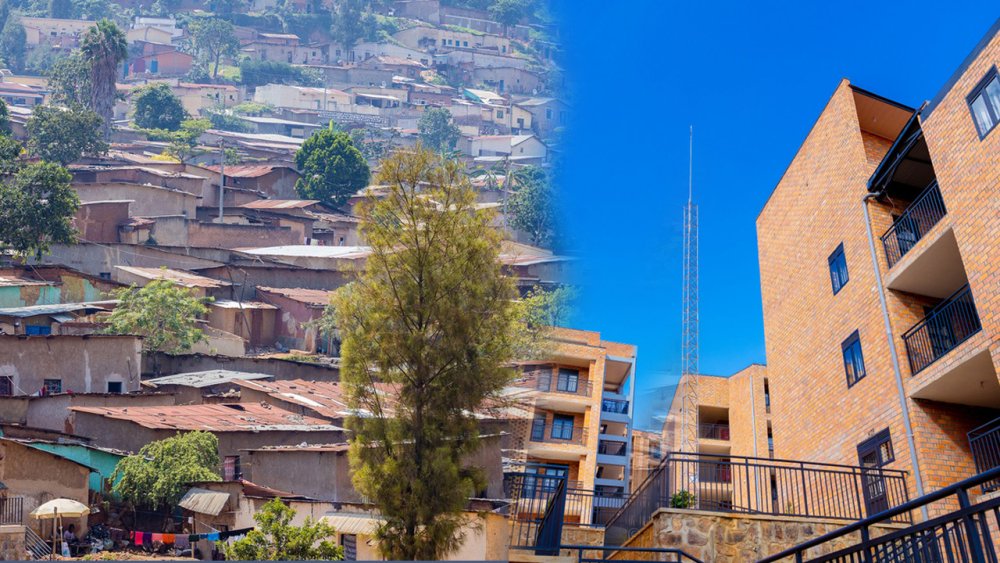 A side-by-side photo collage showing the old Mpazi and the redeveloped Mpazi.
