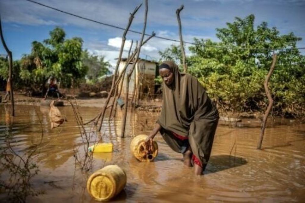 Houses and farmlands and roads have been submerged in many parts of Kenya. Photo Saipan Tribune
