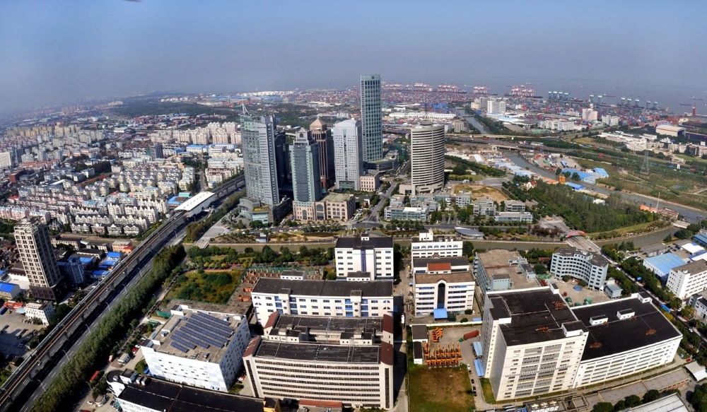The Waigaoqiao area in Shanghai Free-Trade Zone (FTZ) is seen in 2018. Photo Xinhua
