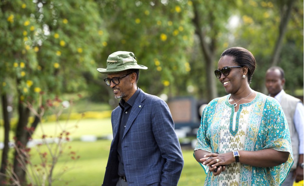 President Kagame and his wife, at the 11th National Leadership Retreat at Gabiro; on 2nd March 2017