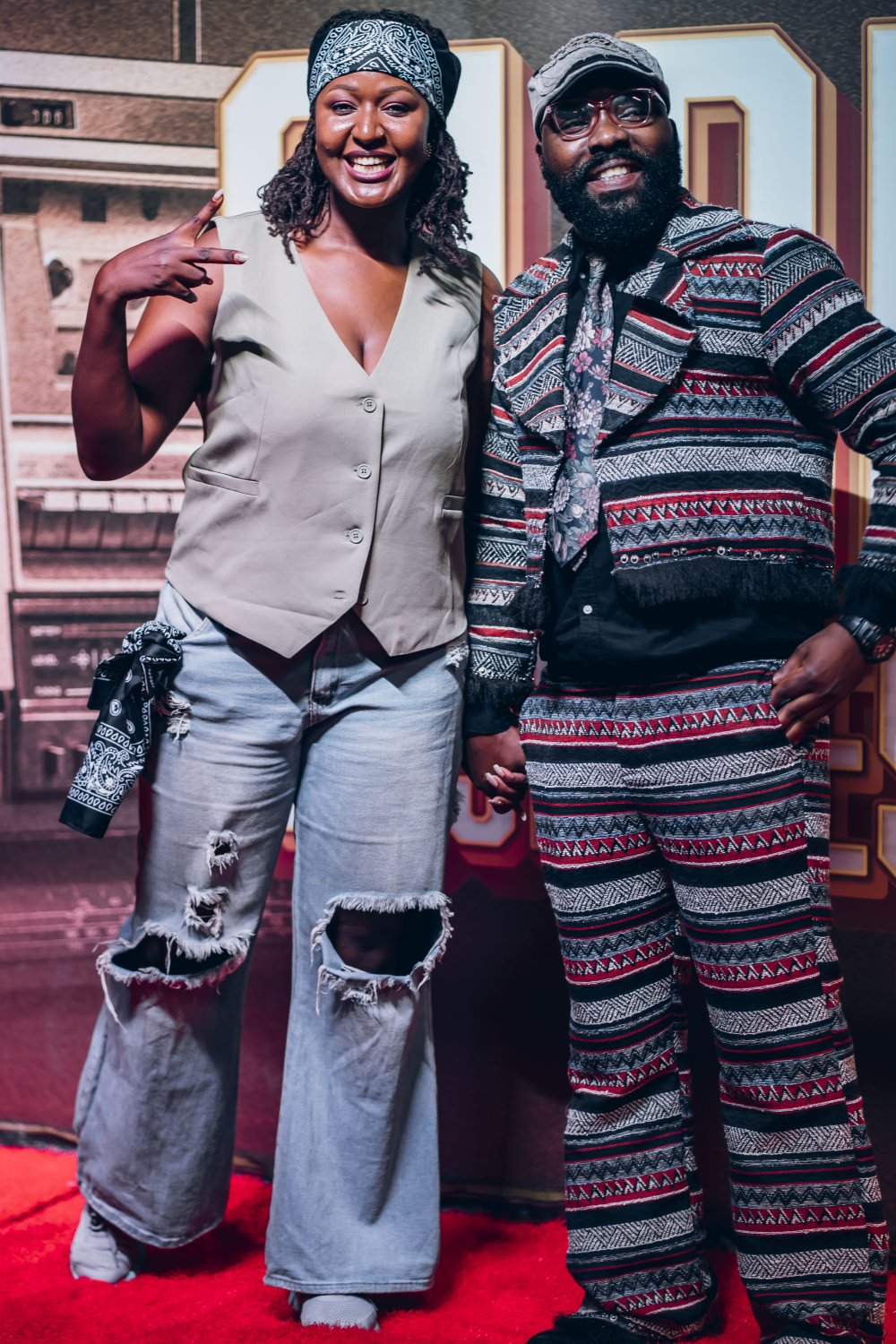 Aissa Cyiza and MC Tino of Royal FM made a stylish appearance at the event.