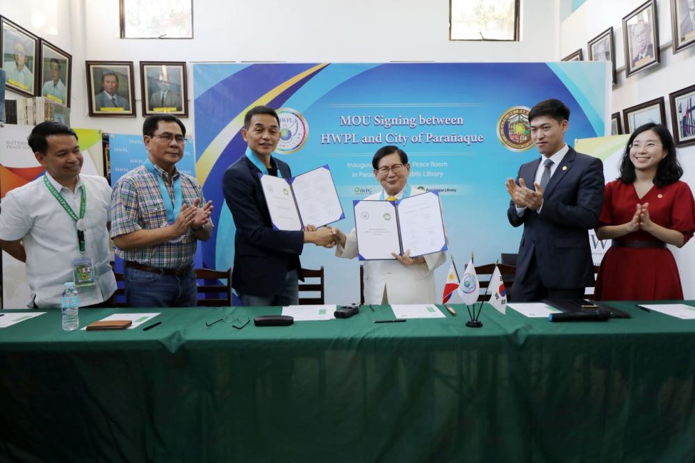 HWPL Peace Library Opening and MOU Signing ceremony.