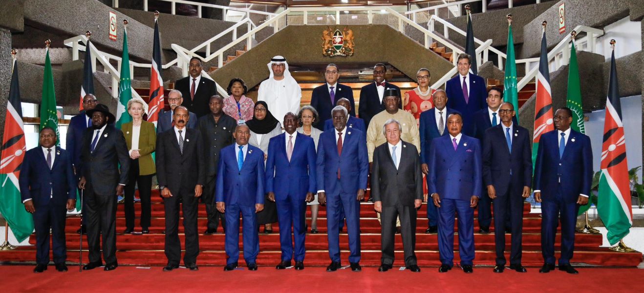 President Kagame is among other dignitaries that  attended the Africa Climate  Summit 2023. 
