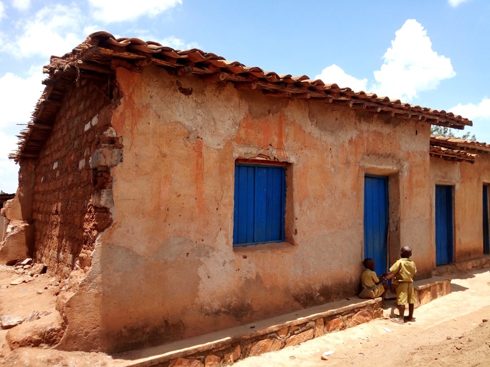 Walls of the classrooms are on the verge of collapsing