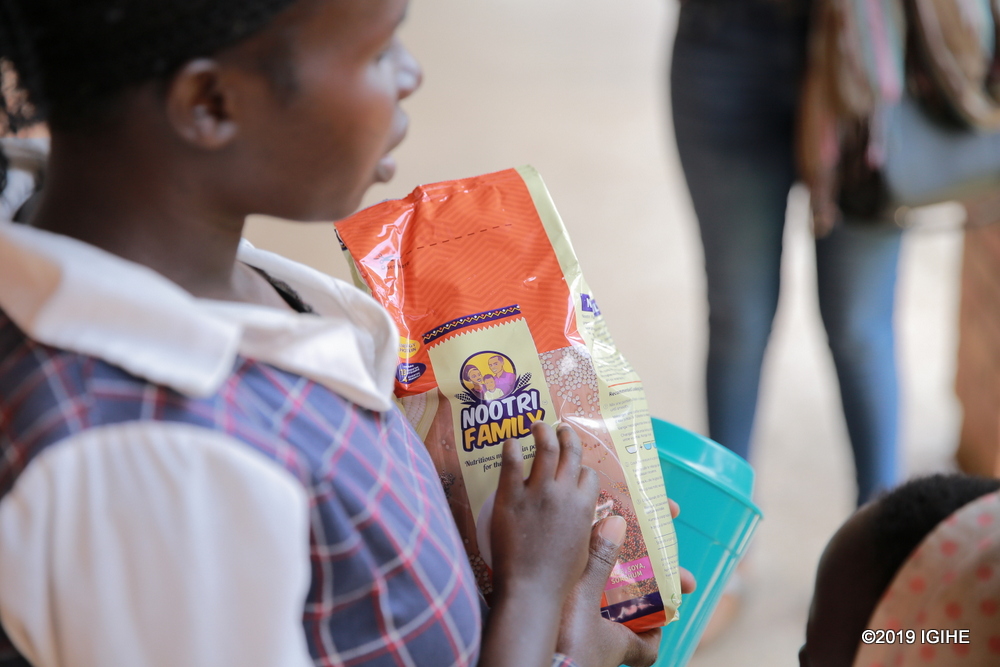 Nootri flour is part of various kinds of nutritious flour for porridge processed by African Improved Food (AIF). 