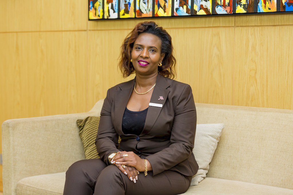 Kigali Marriott Hotel’s Director of Human Resources, Ingabire Nicole Munyangabe is among the few Rwandan Ladies that have worked in positions of influence