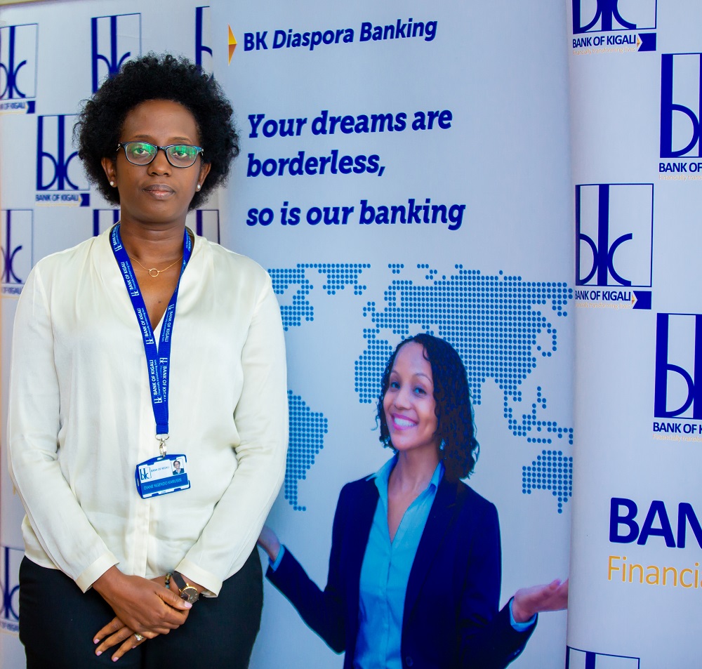 The CEO of Bank of Kigali, Dr. Diane Karusisi has said that the revamped services allow Rwandans living abroad to acquire loans, buy shares onRwanda Stock Exchange and deposit in dollar currency.  