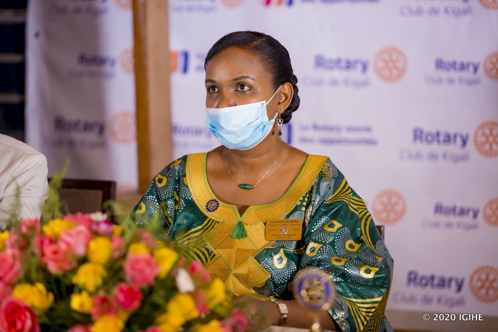Jeannette Rugera, the Assistant District Governor of Rotary in the District 9150, was present in the ceremony to represent the District