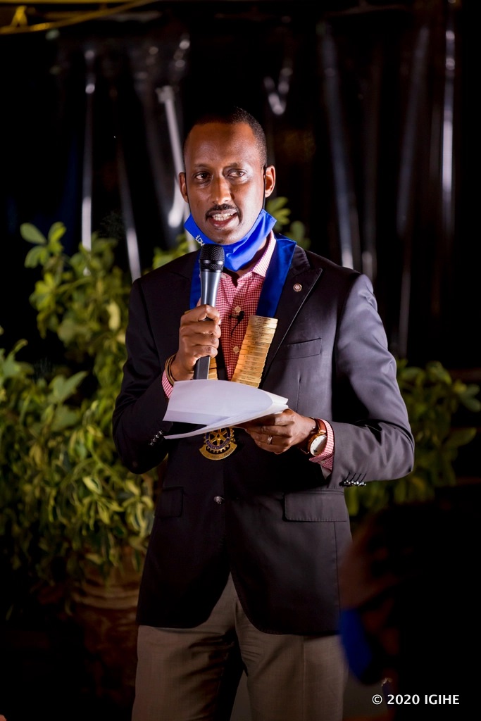 Eddy Sebera said that during his two years in charge of Rotary Club Kigali, much has been done to improve people’s lives.