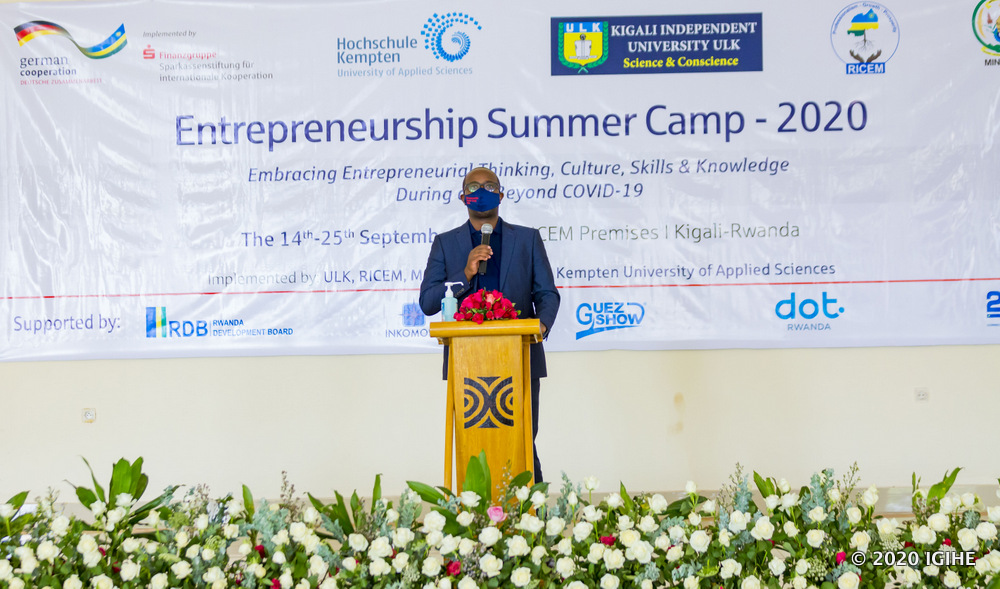 The Managing Director of Rwanda Institute for Cooperatives, Entrepreneurship and Microfinance (RICEM), Dr. Olivier Mukulira encouraged the trainees to explore the training to the maximum.