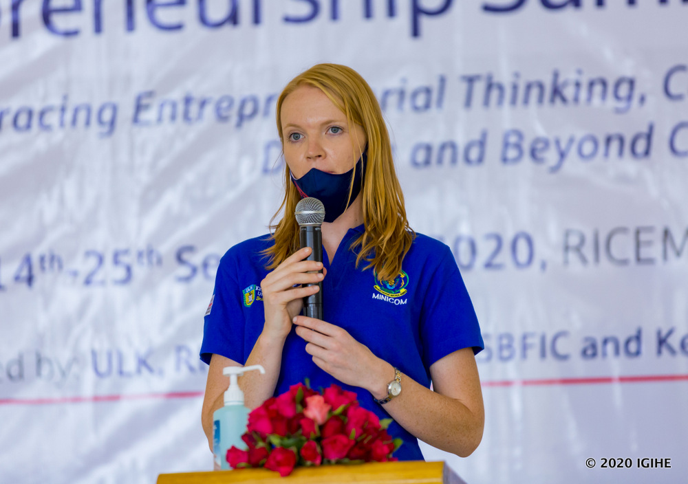 Maria Knappstein, Country Director of SBFIC said entrepreneurs who saw the opportunity should not waste it,