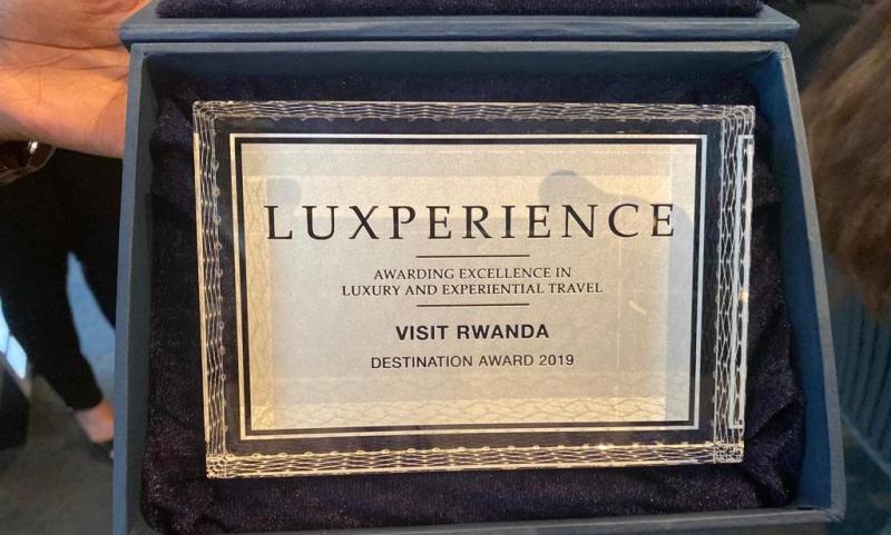 Visit Rwanda’ has won a top award for destination excellence in luxury and experiential travel at the 2019 Luxperience Awards in Sydney, Australia.