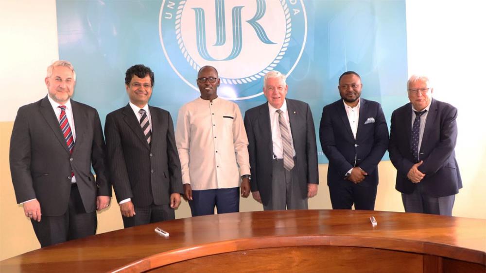 Representatives from concerned parties in a group photo after signing agreements. 