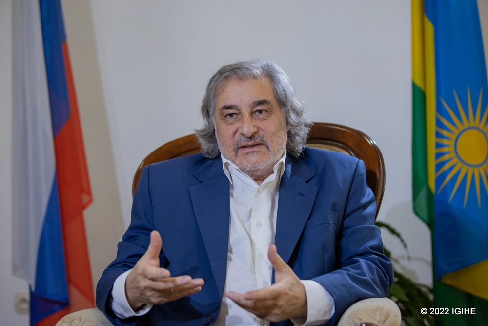 Russian Ambassador to Rwanda, Karen Chalyan during an interview with IGIHE last year.