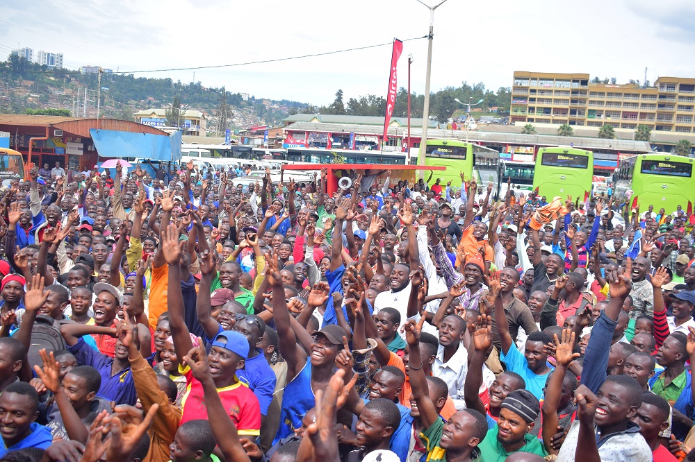The Airtel Money campaignwas launched in Nyabugogo Taxi Park