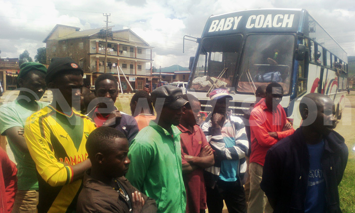 Some of the suspects intercepted at Kabale.