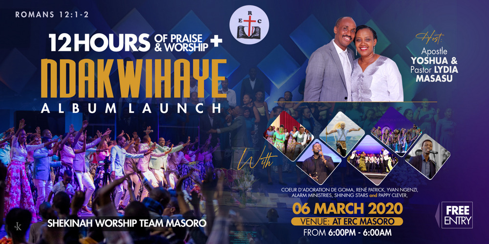 The album, which is the worship team’s first, is titled Ndakwihaye and has 10 songs; the entrance will be free.