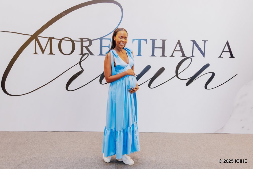 Miss Akaliza Amanda, who is expecting a baby, was among those who attended the event.