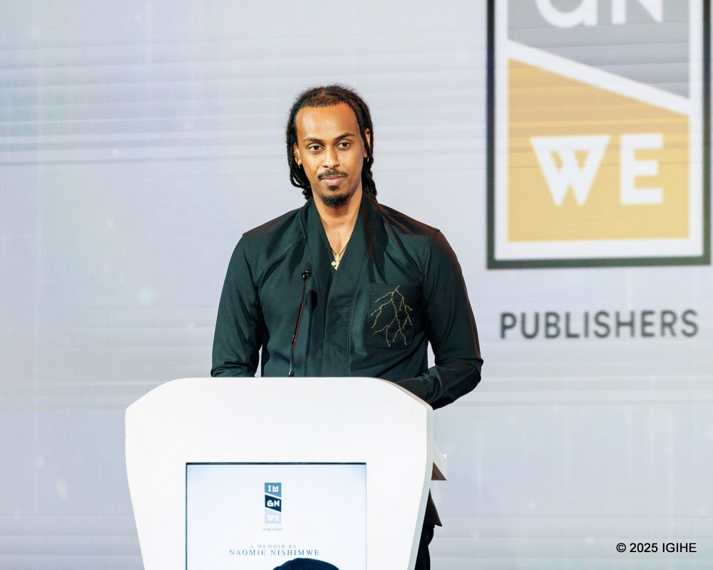 Miss Naomi's husband, Michael Tesfay, delivered a heartfelt tribute, praising the memoir as a reflection of Nishimwe’s courage, authenticity, and journey of growth.